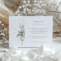 Carte de remerciements Mariage Bliss Botanique