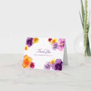 Carte De Remerciements Mariage Bohème Fleuriste avec Illustration de Pens