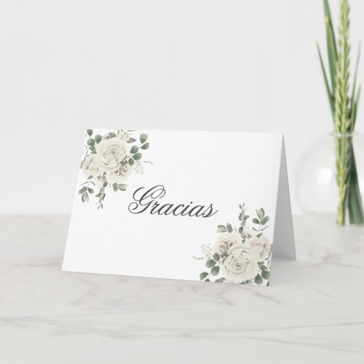 Carte De Remerciements Mariage Boho espagnol (Devant)
