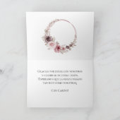 Carte de remerciements Mariage Boho espagnol (Intérieur)