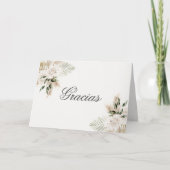 Carte De Remerciements Mariage Boho espagnol (Devant)