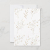 Carte De Remerciements Mariage Boho Floral Corner beige (Dos)