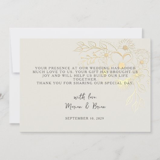 Carte de remerciements Mariage Boho Terracotta (Dos)