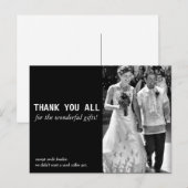 Carte de remerciements Mariage bon marché et drôle (Devant / Derrière)