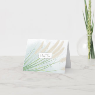 Carte De Remerciements Mariage botanique côtier