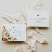 Carte De Remerciements Mariage botanique d'automne