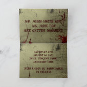 Carte De Remerciements mariage bottes de cowboy western (Intérieur)