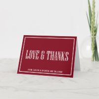 Mariage Brique Rouge Typographie Classique