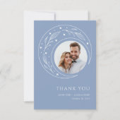 Carte De Remerciements Mariage céleste Boho (Devant)