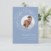 Carte De Remerciements Mariage céleste Boho (Debout devant)