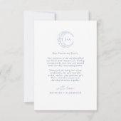 Carte De Remerciements Mariage céleste Boho (Dos)