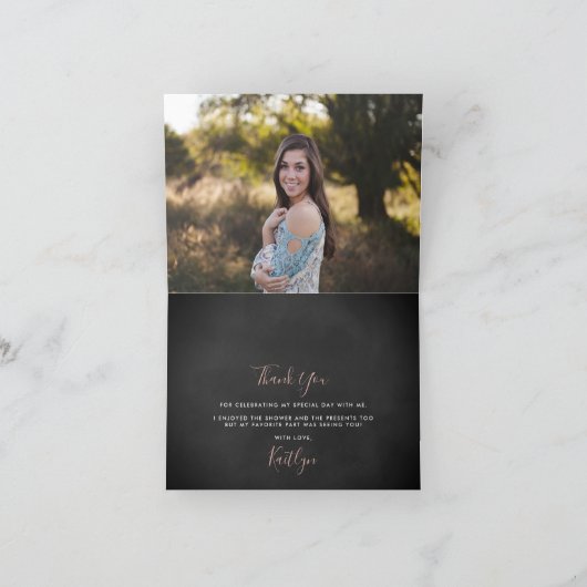 Carte De Remerciements Mariage Champagne Confetti (Intérieur)