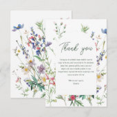 Carte De Remerciements Mariage champêtre (Devant / Derrière)