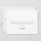 Carte De Remerciements Mariage Champêtre Toile Burlap Fête d'anniversaire (Dos)