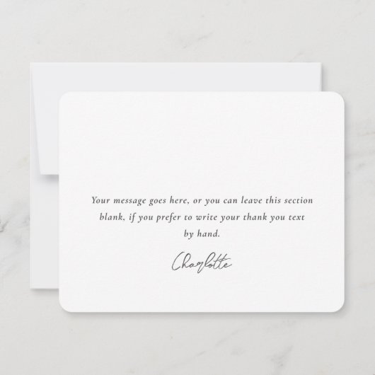 Carte De Remerciements Mariage Champêtre Toile Burlap Fête d'anniversaire (Dos)