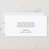 Carte De Remerciements Mariage Cinq Photos Love and Thanks Script (Dos)