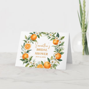 Carte De Remerciements Mariage Citron Orange Main Squeeze