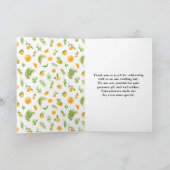 Carte De Remerciements Mariage Citrus Oranges (Intérieur)