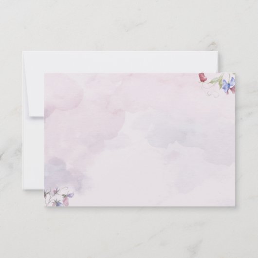 Carte de remerciements Mariage classique pour les  (Dos)