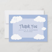 Carte De Remerciements Mariage Cloud Neuf Cute Whimsical Fun Cadeau Uniqu (Devant)