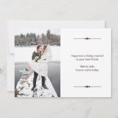 Carte de remerciements Mariage Collage photo perso (Dos)