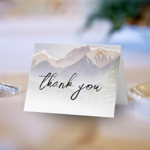 Carte De Remerciements Mariage dans les montagnes du Colorado