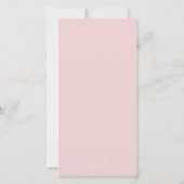 Carte De Remerciements Mariage d'aquarelle d'orchidée rose poussiéreux (Dos)