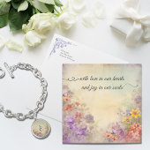 Carte de remerciements Mariage d'aquarelle florale