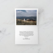 Carte De Remerciements Mariage d'aquarelle Mount Rainier (Intérieur)