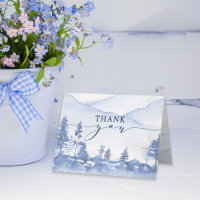 Mariage d'aquarelle Rustic Blue Mountain