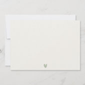 Carte De Remerciements Mariage d'aquarelle Seascape Palm Tree Island (Dos)