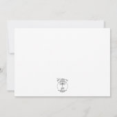 Carte De Remerciements Mariage d'armature de verdure rustique (Dos)