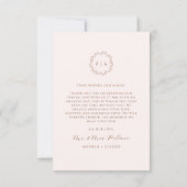 Carte De Remerciements Mariage de automne en terre cuite (Dos)