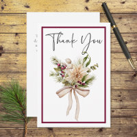 Mariage de bouquet d'hiver de pin rustique