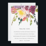 CARTE DE REMERCIEMENTS MARIAGE DE BUNCH FLORAL BURGUNDY JAUNE CLAIR<br><div class="desc">Si vous avez besoin d'une personnalisation supplémentaire,  n'hésitez pas à m'envoyer un message sur yellowfebstudio@gmail.com .</div>