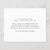 Carte de remerciements Mariage de cactus pointillé (Dos)