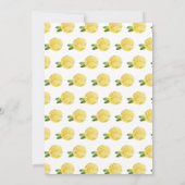 Carte De Remerciements Mariage de cadre vert citron italien (Dos)