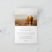 Carte De Remerciements Mariage de calligraphie moderne simple noir et bla (Intérieur)