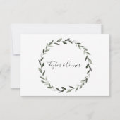 Carte de remerciements Mariage de calligraphie rus (Dos)