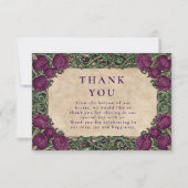 Carte De Remerciements Mariage de chardon Art nouveau (Devant)