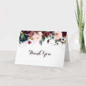 Carte de remerciements Mariage de chute d'aquarell (Devant)