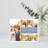 Carte de remerciements Mariage de Collage de photo (Debout devant)