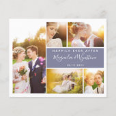 Carte de remerciements Mariage de Collage de photo (Devant)