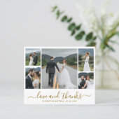 Carte de remerciements Mariage de collection de ph (Debout devant)