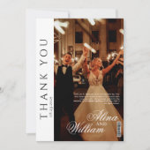 Carte De Remerciements Mariage de couverture du magazine éditorial (Devant)