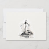 Carte De Remerciements Mariage de croquis noir et blanc (Dos)