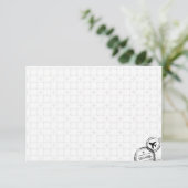 Carte De Remerciements Mariage de destination minimal manuscrit (Debout devant)