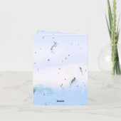 Carte De Remerciements mariage de douche de mariée Abstrait joyeux (Dos)