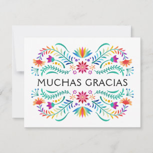 Carte De Remerciements Mariage de douche Fiesta Floral