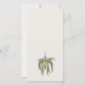 Carte De Remerciements Mariage de feuillage Plante Succulent (Dos)